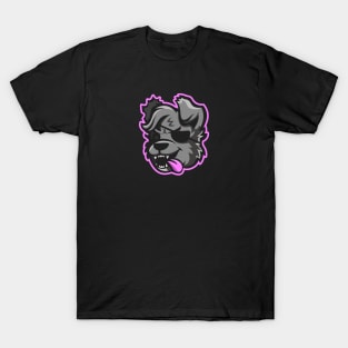 One-Eyed Wolf Dog T-Shirt